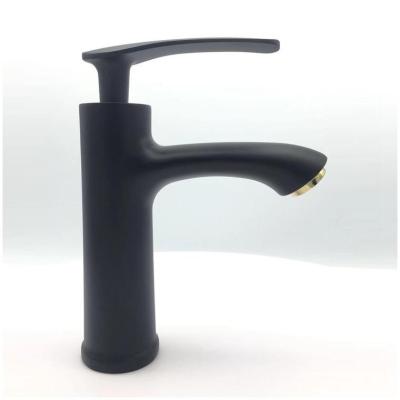 China Thermostatic Faucet Black Basin Faucets Modern Single Handle Bathroom Faucet For Wash Basin for sale