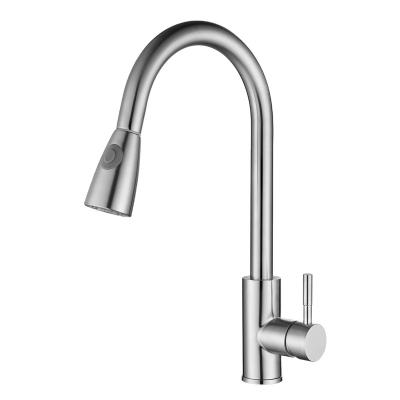 China Thermostatic Faucets Knob Kitchen Pull Down Faucet To Pull Out Rotation Universal Kitchen Faucet Swivel for sale