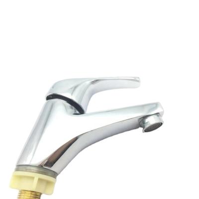 China Wholesale Thermostatic Modern Bathroom Faucet Single Cold Water Chrome Zinc Basin Faucets Single Basin Faucets for sale