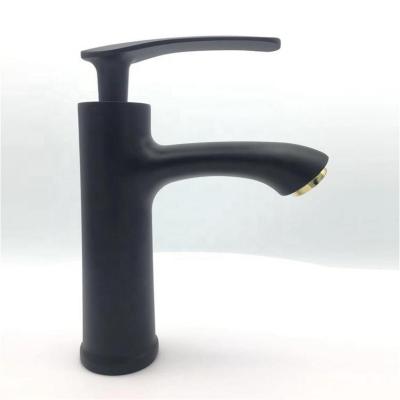 China Bathroom Thermostatic Luxury Black Tub Faucets Commercial Single Basin Faucet for sale