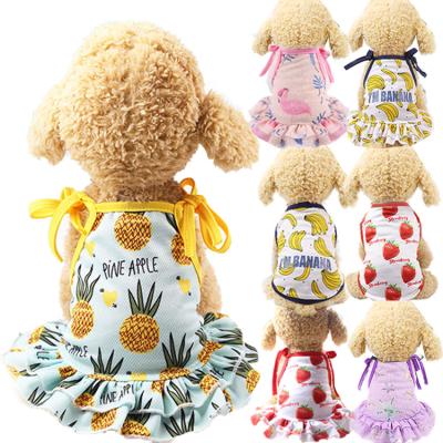 China Fashion Puppy Costume Summer Bridle Clothes Princess Pet Wholesale Custom Dress For Small Dog Kindly for sale