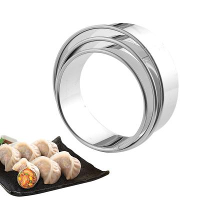 China Viable Wholesale 3 Pieces Metal Dumpling Set Dumplings Maker Packing Cutter Pie Ravioli Empanadas Press Mold For Kitchen for sale