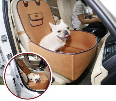 China Two Side Use Novo Felt Fabric Front Seat Breathable Pet Safety Car Seat Protector Cover For Car Truck SUV for sale