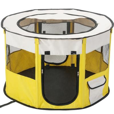 China Viable Indoor Outdoor Large Travel Portable Pet Playpen Exercise Kennel Tent Fence For Puppy Cat Rabbit for sale