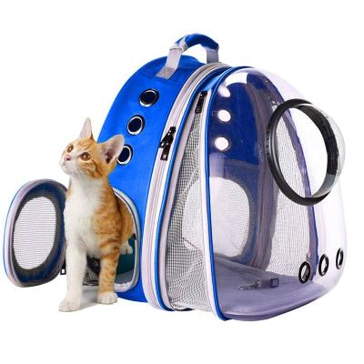 China New Viable Hardshell Transparent Capsule Expandable Pet Carrier Backpack For Small Dogs Cats for sale