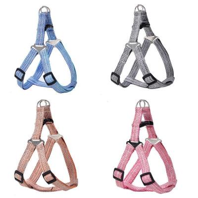 China Custom Modern OEM Fashion Cotton Rope Dog Vest Chest Leash Harness Set Manufacturers for sale