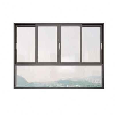 China Contemporary Villa Aluminum Alloy Awning Window Home Manual Double Glazed Australian Standard Residential Window for sale