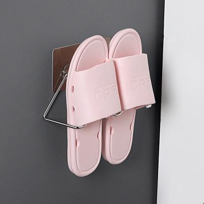 China Contemporary Multi Function Wall Mounted Shoe Storage Rack Wall Mounted Bathroom Slipper Display Rack Slipper Rack Shoe Storage Ra for sale