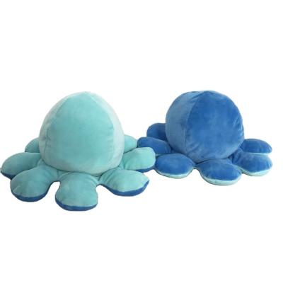 China Unzip Creative Toys And Lovely New Design Emotion Double Animal Side Flip Octopus for sale