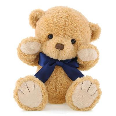 China Plush Sofe Stuffed Plush Toy Promotional Sitting Brown Teddy Bear for sale