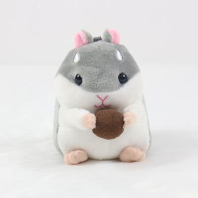 China Key Chain Toy Plush Animal Pendant 10cm Commercial Wholesale Custom Hamster Plush Stuffed Animal Pendant for sale