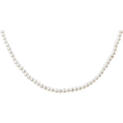 China New next freshwater pearl 38cm grade 4a white pearl diy handmade necklace fine pearl necklace for sale