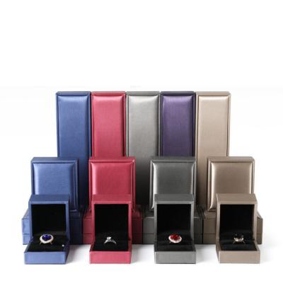 China Wholesale High Quality Ring Box Matte Leather High End Jewelry Luxury Jewelry Packaging Box With Best Price for sale