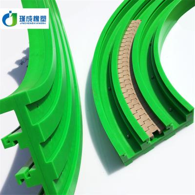 China High Precision CNC Single Track Plastic UHWMPE Anti-Wearing Curved Linear Guide Rail for sale