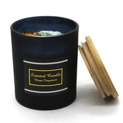 China Birthdays Luxury Scented Candle Gift Set Healing Crystal Scented Crystal Scented Candle for sale