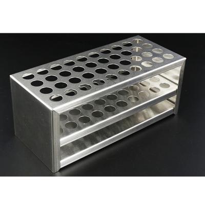 China Good quality and goods. High Quality Customized 13/16/17/19 Cells Stainless Steel Tube Laboratory Equipment Test Rack Tube Rack 40 for sale