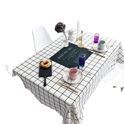 China Waterproof Polyester Premium Tablecloth To Wedding Christmas Tablecloths PVC Murals Canvas Nonwoven Table Cloth for sale