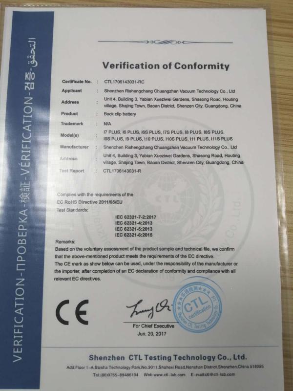 CE - Shenzhen RSC Innovation Technology Co., Ltd.