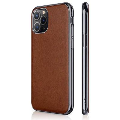 China 6.1inch Luxury Shockproof Bumper Leather Case Fashion Back Cover For iPhone 11 pro X 2019 XS max for sale