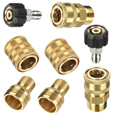 China Factory Car High Pressure Joint Adapters Kits M22 Male Hose Adapter Quick Connect Kit for sale