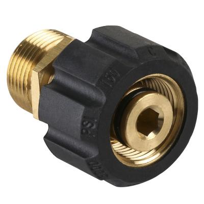 China Factory 4500 High Quality Brass High Pressure Joint Adapter M22 PSI Male To Female Thread Joint Adapter Fitting for sale