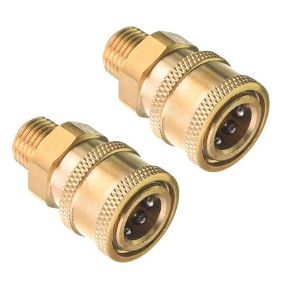 China Factory Pressure Joint Parts Couplers Car Joint Brass Fittings 1/4