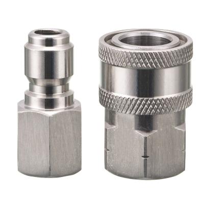 China Factory Custom Stainless Steel 3/8 Inch Quick Connect Kit Pressure Washer Adapter Set NPT Female Fitting for sale