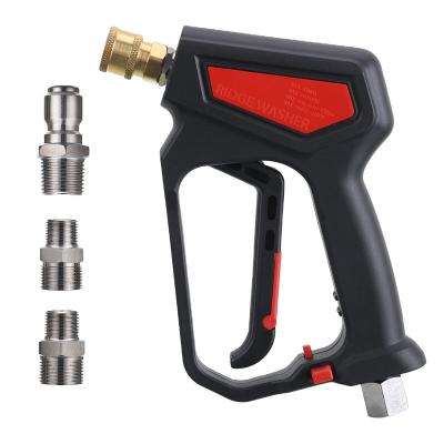 China Stainless Steel M22-14 Multifunctional Car Wash Water Spray Gun Pressure Seal Gun Power Wash Short Spray Gun for sale