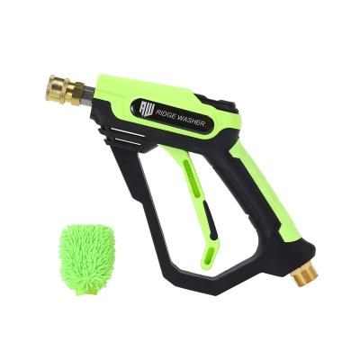 China Car Cleaing Pressure 4000 PSI Car Wash Equipment Short Power Seal Grip Spray Gun with M22 14mm Fit for sale