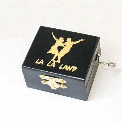 China La La Land Wooden Theme With Mirror Wholesale Music Boxes for sale
