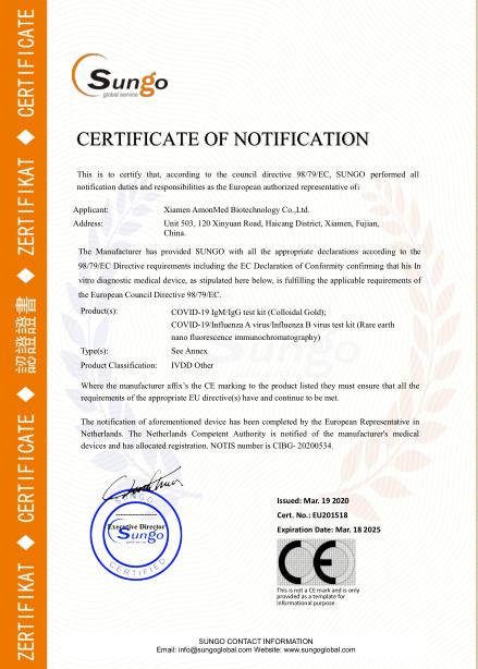 CE - Xiamen Geno Industry Co., Ltd.