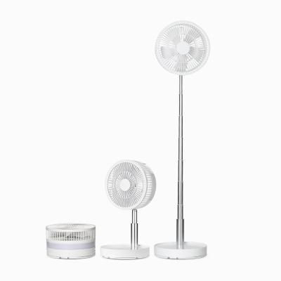 China Mini Foldable Portable Chargeable Fans Usb Rechargeable Fans With LED Light for sale