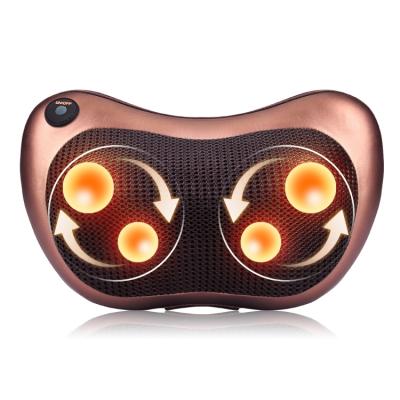 China Infrared Thermal Therapy Shiatsu Pillow Massager with Portable Heat Neck Massager Relaxation Pillow for sale