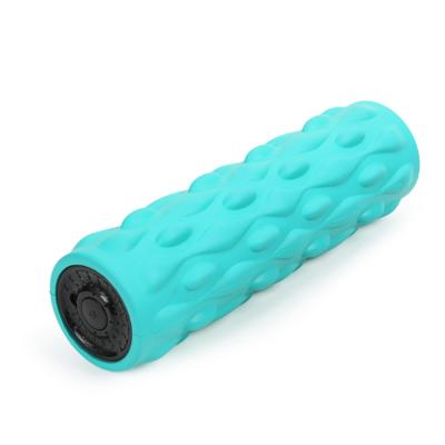 China Custom Vibrating Yoga Fitness Roller Wheel Support Electric Yoga Training Roller for sale