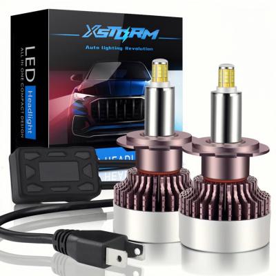 China 6 Sides 3D LED Car Light 2021 Led Bulb 18CSP 25000ML 80W H1 H7 H11 9005 9006 9012 Canbus Headlight For R9 Car for sale