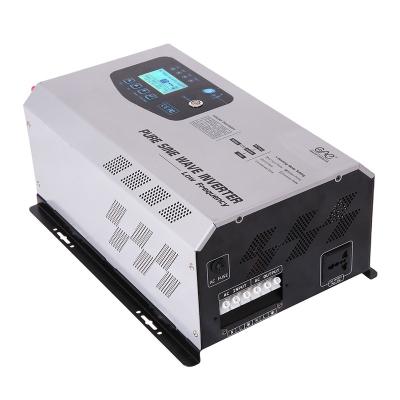 China Low Frequency Inverter Low Price Split Frequency 6000W Off Grid Solar Inverter Battery Charger Inverter Efficiency >85% 475*300*185mm for sale