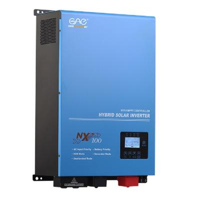 China 3000W 5000W 6000W 24V 12V Hybrid Solar Inverter with 40A 60A MPPT Charge Controller 560*350*220mm/640*420*260mm for sale