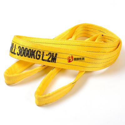 China Lifting/Towing/Loading Polyester Hoist Strap Launches 1 Ton To 10 Ton for sale