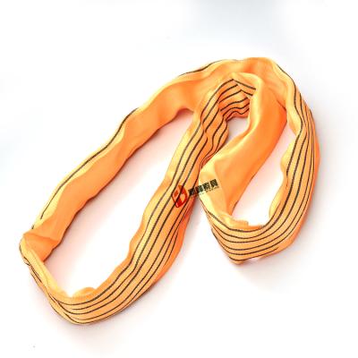 China Hoisting / Towing / Endless Round Loading 25ton Polyester Hoisting Lifting Sling for sale