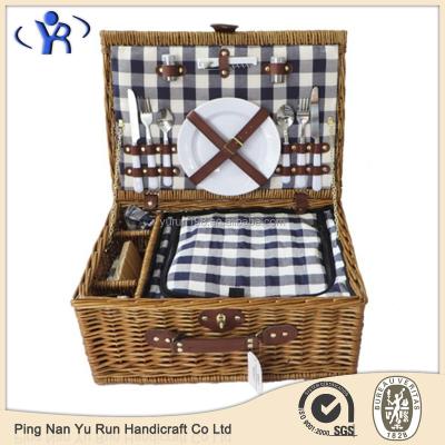 China China 2 Person Outdoor Use Wicker Insulated Picnic Basket for sale