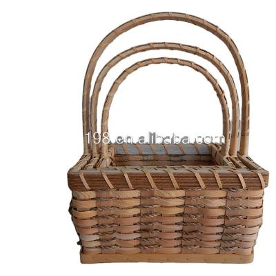 China China 3 Piece Wooden Chip Basket Set for sale