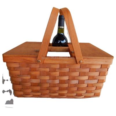 China China Cheap Classic Movable Handmade Chips Picnic Basket for sale