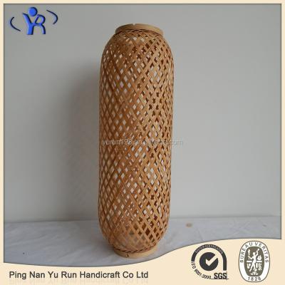 China China Home Decoration Natural Woven Bamboo Lightweight Pendant Lamp Shade for sale