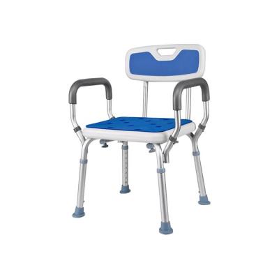 China Convenience Fully Stocked Durable Lightweight Aluminum Adjustable Bath Stool Assistant for sale