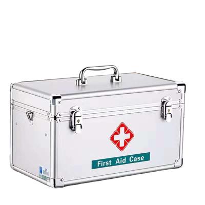 China Home First Aid Kit with Aluminum Storage Carry Tool Cabinet/Case//Box, Portable with Shoulder Strap, Clinic&Home&Hospital&Car Use for sale