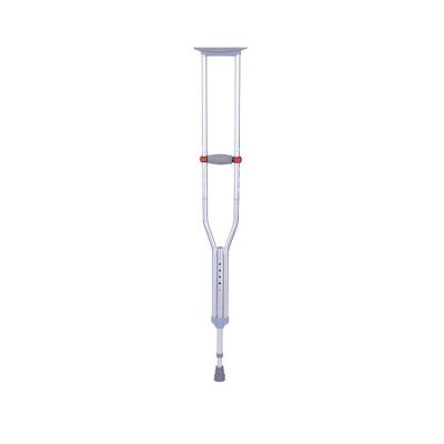 China Simple Height Adjustable Strong And Easy To Operate Stainless Steel Adult Crutches Thickened Axillary Crutch for sale