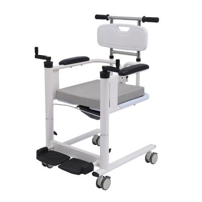 China Waterproof 2022 new inpatient lift transfer chair for the disabled to transfer to the toilet. The older manual shower chair for sale