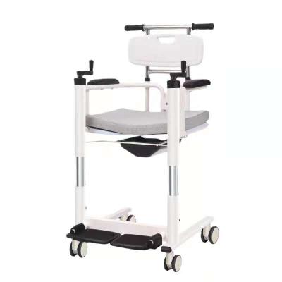 China Housekeeping Elderly Paralyzed Machinist Disabled Patient Transfer Wheelchair Nursing Multifunctional Lifting Chair With Toilet For Shower for sale