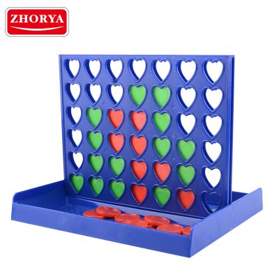 China Plastic Chess Game Competition Zhorya Education Toy 4 Row Game Connect Four Game for sale