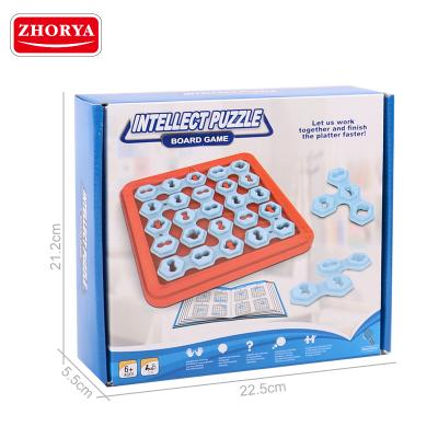 China zhorya plastic kids plastic puzzle intellectual educational board game for sale